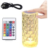  LED kristalna svjetiljka s paljenjem na dodir i daljinskim upravljačem - 22 cm | Shoptok.si