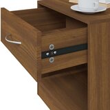 vidaXL Nočna omarica 2 kosa s predalom rjav hrast | Shoptok.si