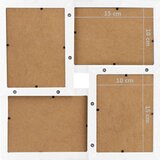 vidaXL Okvir za 24 fotografije (10 x 15 cm) bijeli MDF | shoptok.hr