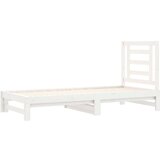  Dnevni ležaj na izvlačenje bijeli 2x(90x200)cm masivna borovina | shoptok.hr