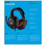 Logitech G332 gaming slušalice s mikrofonom, crne | shoptok.hr