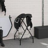  Sklopivi samostojeći stalak za sedlo crni željezni | shoptok.hr