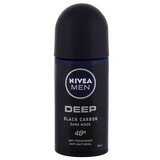 Nivea Men Deep Black Carbon 48H roll-on antiperspirant 50 ml za moške | Shoptok.si