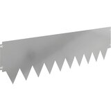 vidaXL Robovi trave 10 pcs 103 x 30 cm jeklo Srebrna, (5000301697) | Shoptok.si