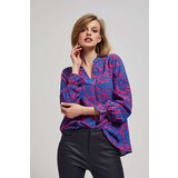 Marisse Fuchsia V-Neck Shirt Cene