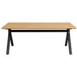 Actona Jedilna miza z mizno ploščo v hrastovem dekorju 100x200 cm Bristol – | Shoptok.si