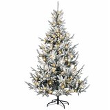  Umjetno božićno drvce s nogom 120 cm 150 LED lampica | shoptok.hr