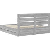  Okvir za krevet Siva Sonoma 200 x 200 cm Inženjersko Drvo - Sivi hrast sonoma 200 x 200 cm | shoptok.hr