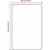 Prostirka protiv klizanja Siva 60 x 90 cm PP | shoptok.hr
