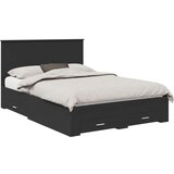  Konstrukcija postelje Črna 135 x 190 cm Konstruiran les, (5000103138) | Shoptok.si