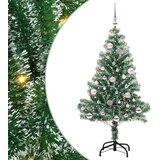 vidaXL Umjetno božično drevo s snežno obloženimi vejicami in LED lučko | Shoptok.si
