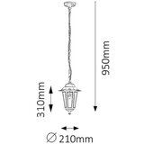 Rabalux velence spoljna visilica E27 60W bela IP43 | Eponuda.com