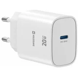 Polnilec EDGE GAN 1XUSB-C 20W, bel
