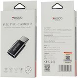 Yesido OTG adapter (GS22) Type-C v Lightning, aluminijeva zlitina 480 Mbps - siv | Shoptok.si