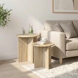  Set pomoćnih stolića 2 pcs Hrast sonoma Konstrukcijsko drvo | Eponuda.com