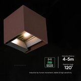 LED Sol zidno svetilo sa senzorom LED/9W/3,7V 3000/4000/5000K IP65 2600 mAh braon | Eponuda.com