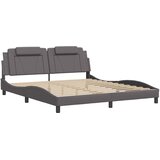  Okvir za krevet Viana bez madraca sivi 180x200 cm od umjetne kože | Eponuda.com