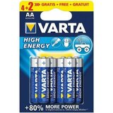 Varta Baterije High Energy 4+2 AA LR6 (4+2 kosov, 1,5 V) Cene