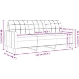  3-dijelni set sofa s jastucima plavi baršunasti | shoptok.hr