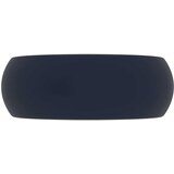  Luksuzni okrugli umivaonik mat tamnoplavi 40 x 15 cm keramički | shoptok.hr