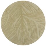Flair Rugs Zeleni vuneni okrugli tepih ø 160 cm Lino Leaf - Cijene