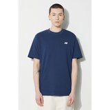 New Balance Pamučna majica Small Logo za muškarce, boja: tamno plava, s aplikacijom, MT41509NNY Cijene