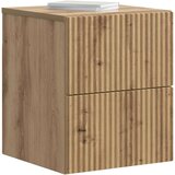  Noćni ormarić za montažu na zid s ladicama 2 pcs Hrast artisan | shoptok.hr