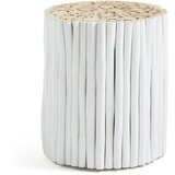 Kave Home Tabure iz bele tikovine La Forma Filippo, ⌀ 35 cm Cene