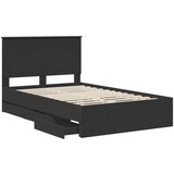  Okvir za krevet Crna 120 x 200 cm Inženjersko Drvo | shoptok.hr
