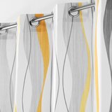 Douceur d intérieur Žuta /bijela zavjesa 140x260 cm Ondulys – | shoptok.hr