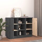  Komoda siva 100 x 40 x 75 cm od masivne borovine | Eponuda.com