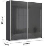 Modern Living Omara Z Drsnimi Vrati Feldkirch, Antracit Slike