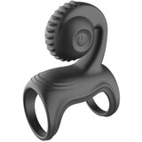 SuperLove Snail Vibrating Double Ring Black | Shoptok.si