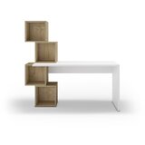 Marckeric Pisalna miza v hrastovem dekorju 60x154 cm Cubik – Cene