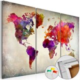  Slika na plutenoj podlozi - Mosaic of Colours [Cork Map] 90x60 Cijene