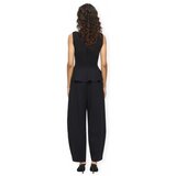 Vila Hlače Mastriba Trousers - Black Beauty/Pinstripe Črna Cene