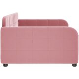  Dnevni krevet na razvlačenje ružičasti 100 x 200 cm baršunasti | shoptok.hr