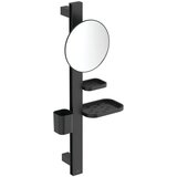 Ideal Standard Mat črna kovinska stenska kopalniška polica ALU+ – | Shoptok.si