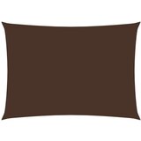  Senčno jadro oksford blago pravokotno 6x8 m rjavo | Shoptok.si