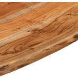 Stolna Mizna plošča 80x80x2,5 cm kvadratna trdna akacija naravni rob | Shoptok.si