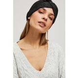 Marisse Knitted Headband Black u