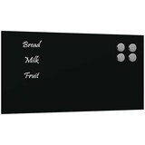 vidaXL Stenska magnetna tabla črna 40x20 cm kaljeno steklo | Shoptok.si