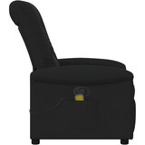  Masažni naslonjač od tkanine crni | shoptok.hr