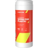 Canyon CCL12, Plastic Cleaning Wipes, Non-woven wipes impregnated with a special cleaning composition, with antistatic and disinfectant effects, 100 wipes, 80x80x186mm, 0.258kg - CNE-CCL12 Cene