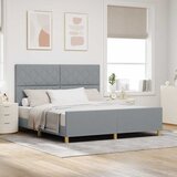  Krevetna konstrukcija Svjetlosiva 180 x 200 cm tkanina | shoptok.hr