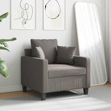  Fotelja smeđesiva 60 cm od tkanine | shoptok.hr