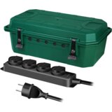 Logilink produžni kabl outdoor sa zaštitnom kutijom, 4 mesta, 5.0m, IP54, zelena Cene