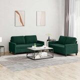  2-dijelni set sofa s jastucima tamnozeleni baršunasti | shoptok.hr