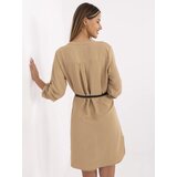 Italy Moda Dress-DHJ-SK-5766.18X-camel | Shoptok.si