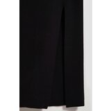 Marisse Black Midi Pencil Skirt With Slit | shoptok.hr